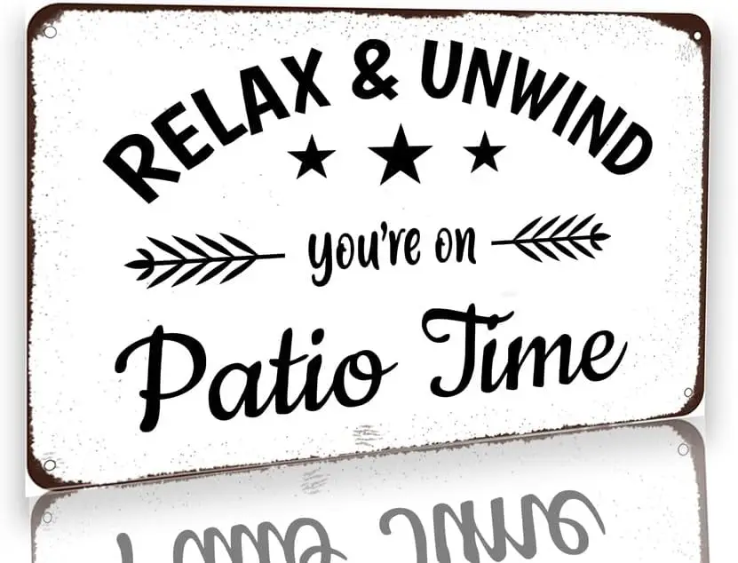 Funny Patio Metal T… - image