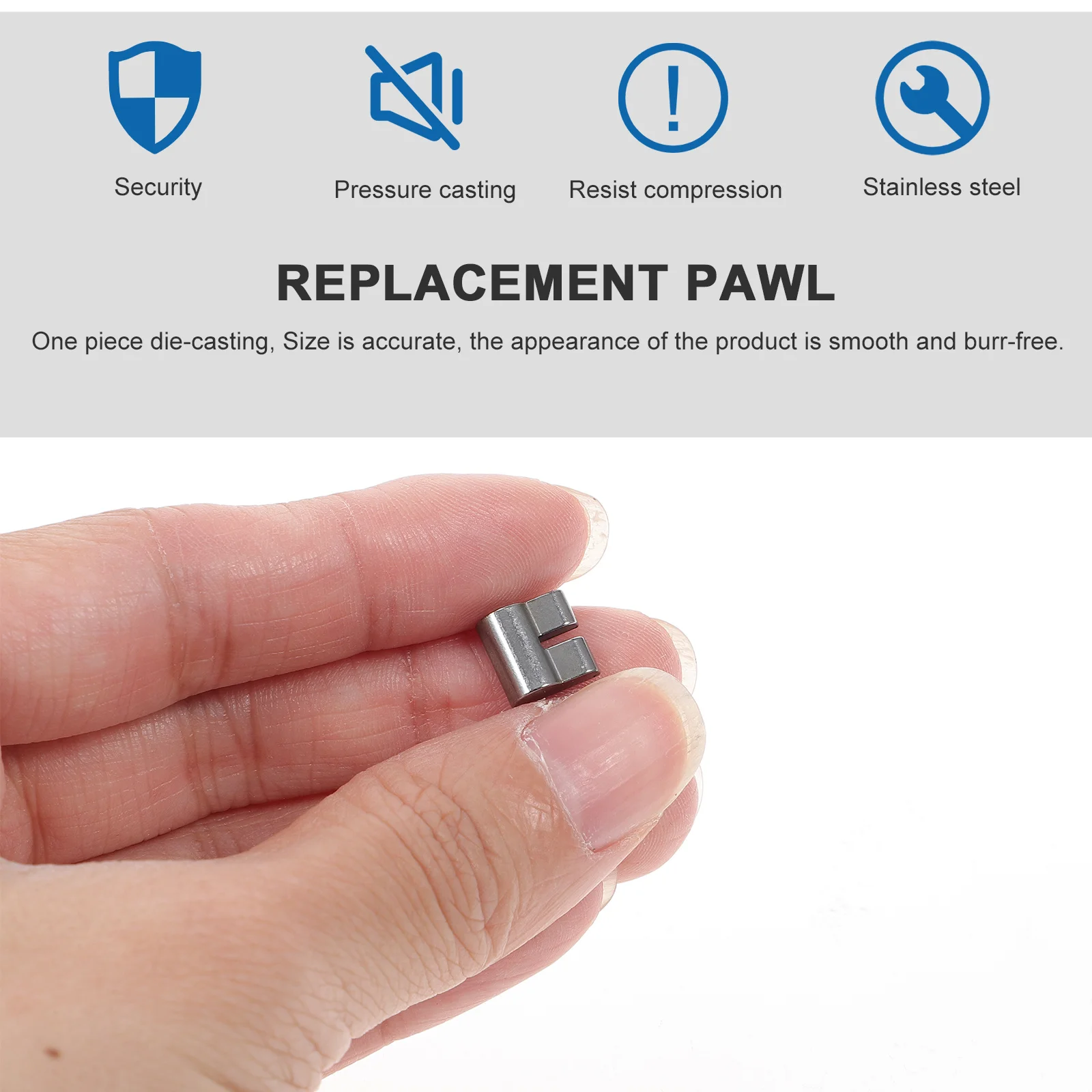 2Pcs Bicycle Hub Pawl High Strength 304 Stainless Steel Die-Casting Accurate Size Replacement Part R2.5 Durable