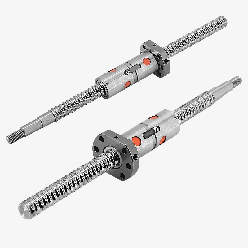 High Speed High Precision Ball Screw DFU2505*1000mm with Flange Double Ball Nut For Cnc Sale