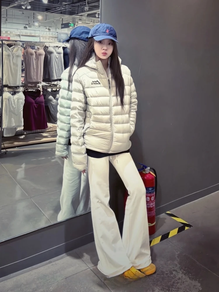 

Утепленная хлопковая куртка Sli Thiened: женское зимнее пальто с наполнителем из пуха и хлопка, модная легкая верхняя одежда в корейском стиле