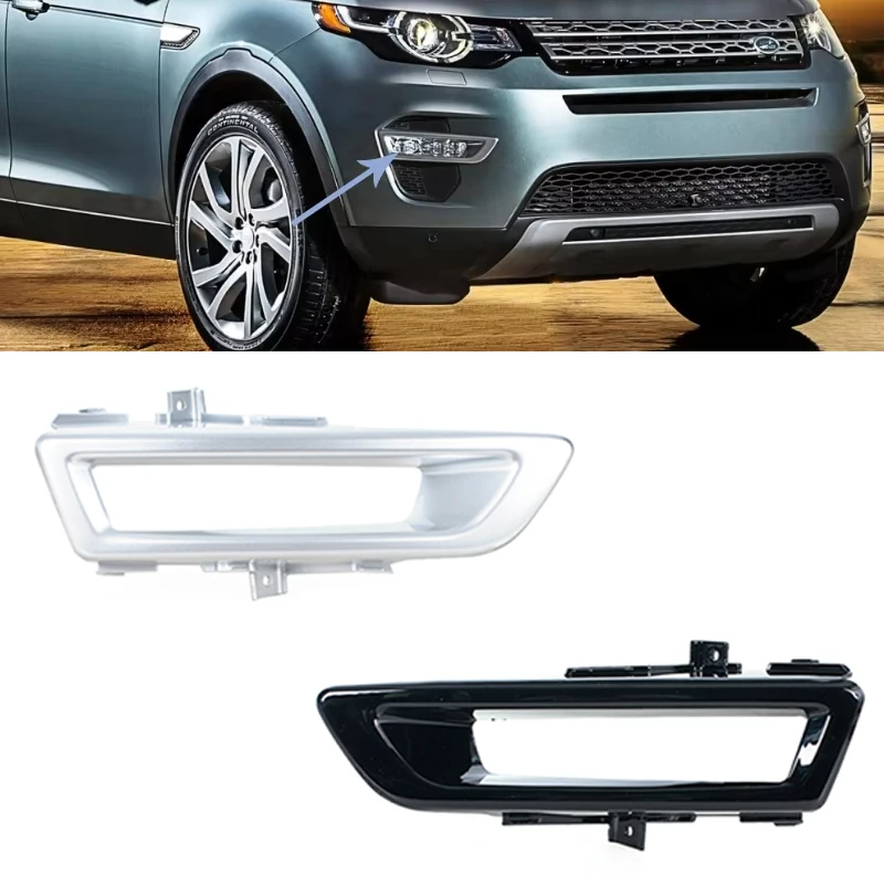 Car Front Fog Light Lamp For Land Rover Discovery Sport L550 2015 2016 2017 2018 Black Cover Trim Decor LR061234 LR061299