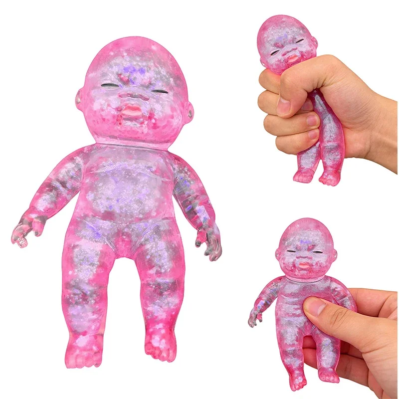 1 piece, random color Colorful Baby Model Stress Relief Table Ornament Kids Soft Rebound Statue Squishy Fidget Figurine Home Dec