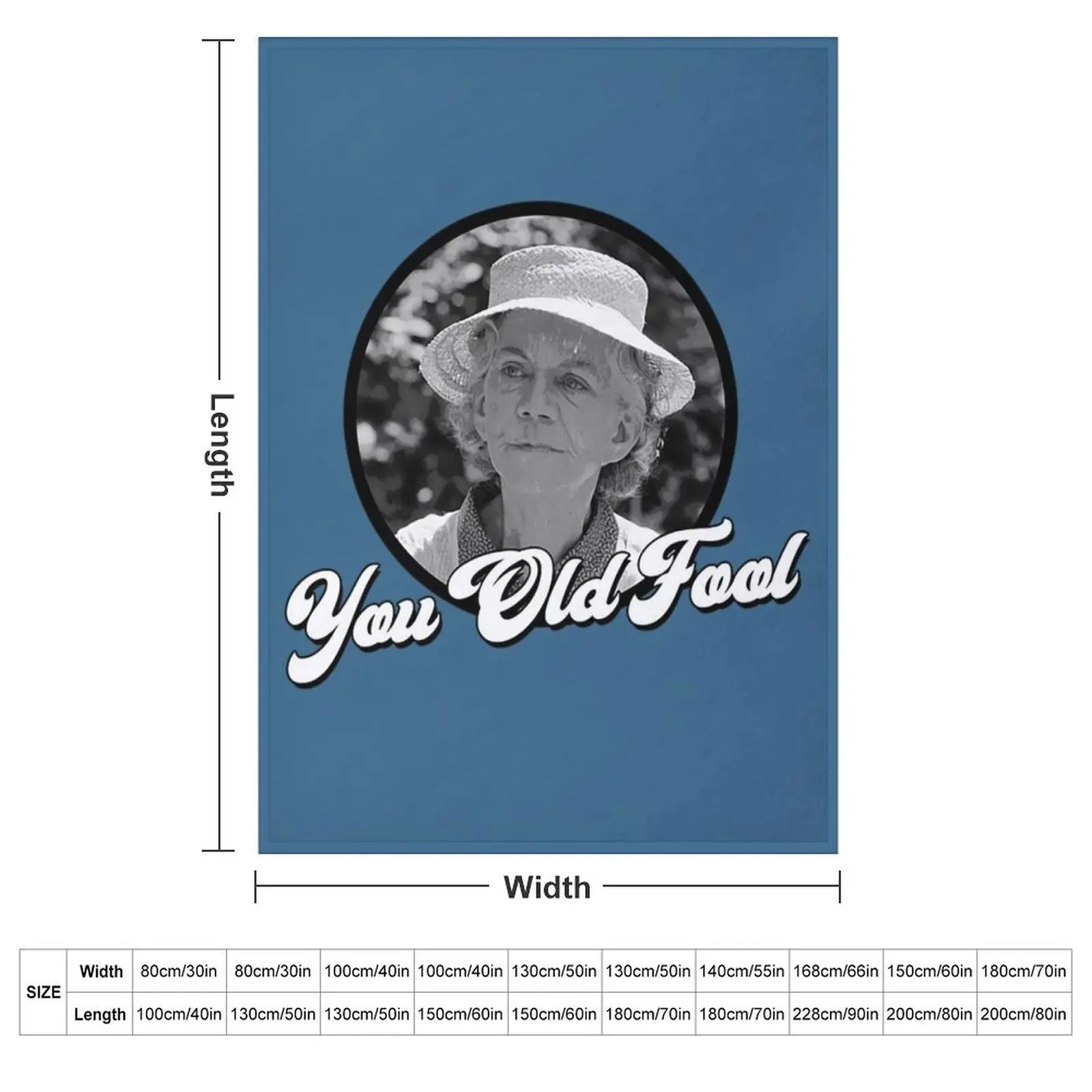 The Waltons T-ShirtYou Old Fool - Grandma Walton - His and Hers Throw Blanket Beach Moving Hairys Blankets 2