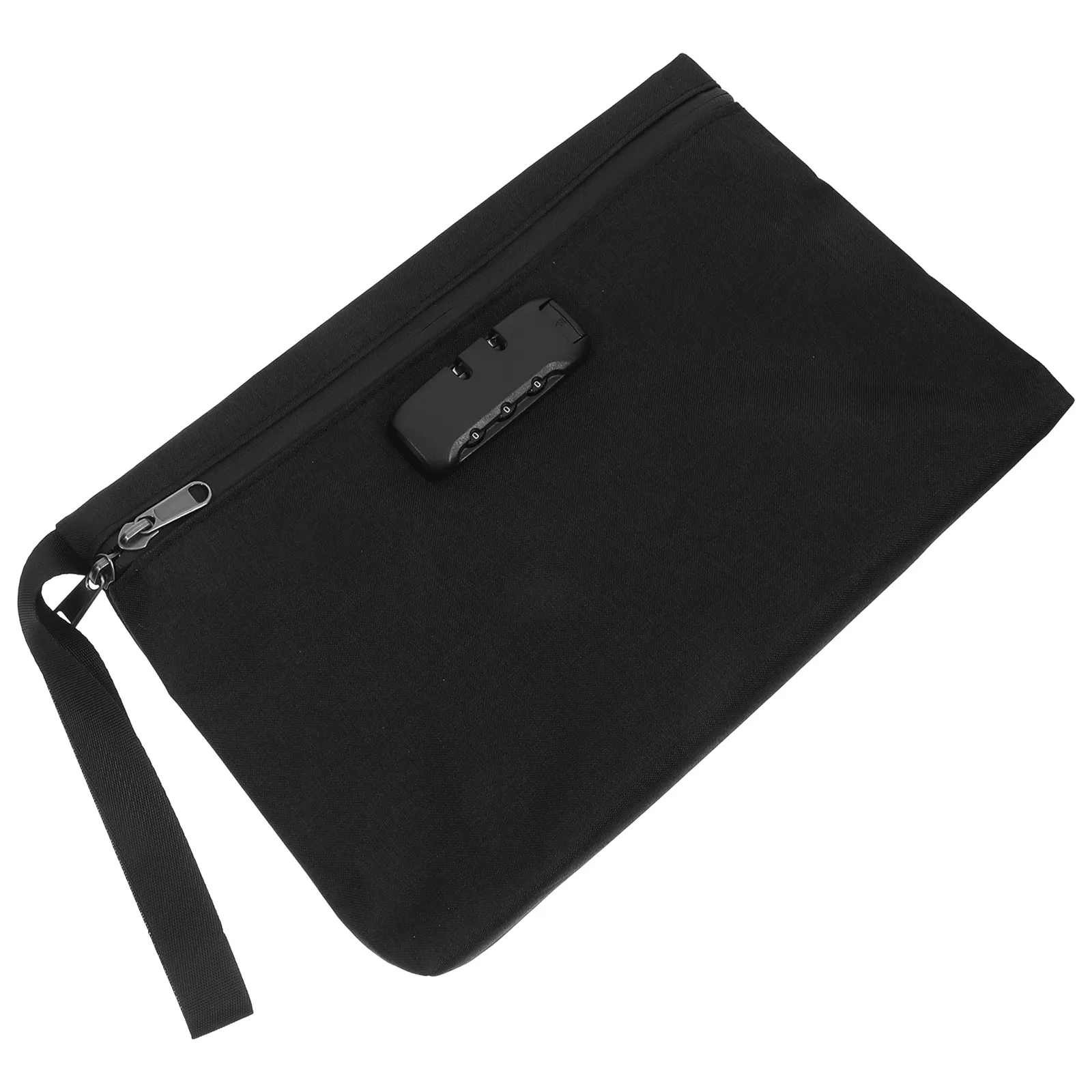 

Portable Lockable Storage Bag Splashproof for Documents Cash Phone Credit Cards Combination Lock Secure Folder Travel Use