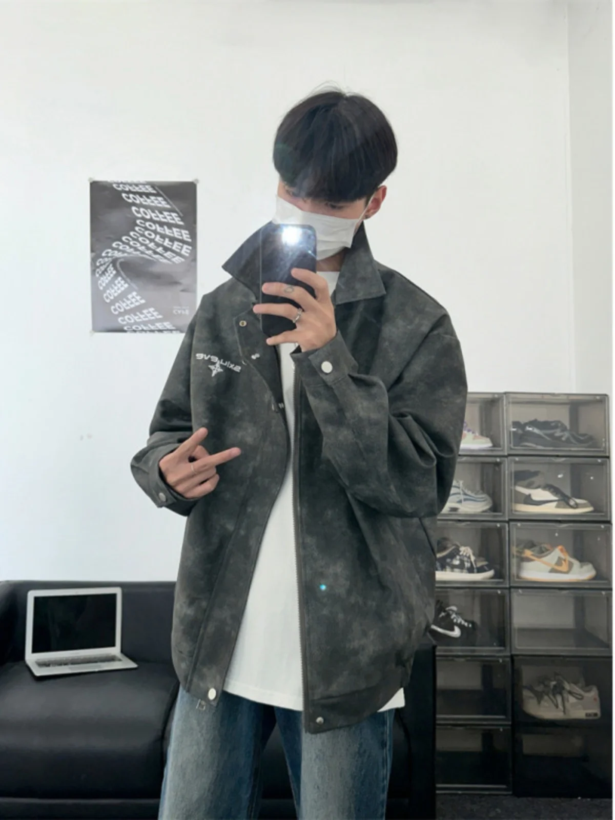 

Кожаная куртка мужская, молодежная, в американском стиле, с пряжкой в виде самолета, модная, ретро, брендовая, повседневная куртка для подростков