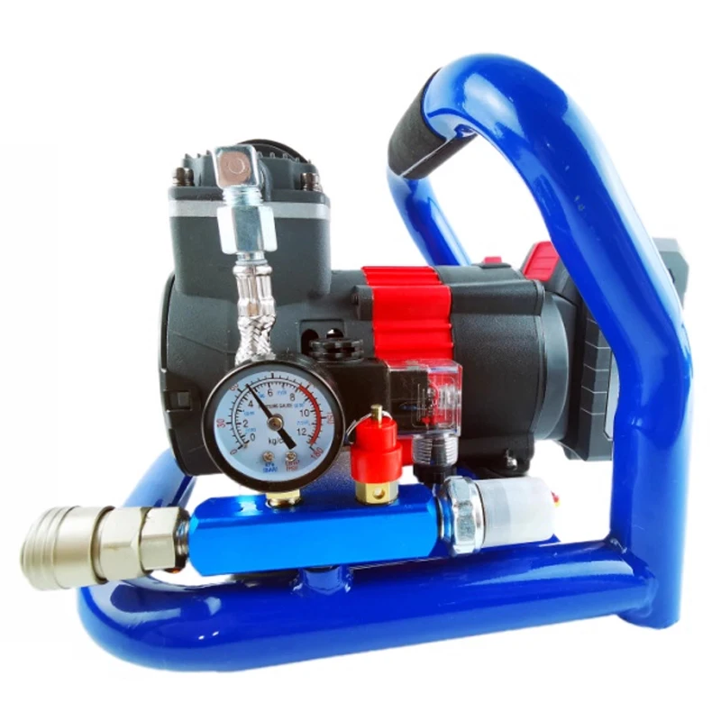 Compressore d'aria brushless agli ioni di litio da 1,5 litri, pompa d'aria portatile ad alta pressione, mini piccola pompa d'aria silenziosa per la lavorazione del legno fai da te