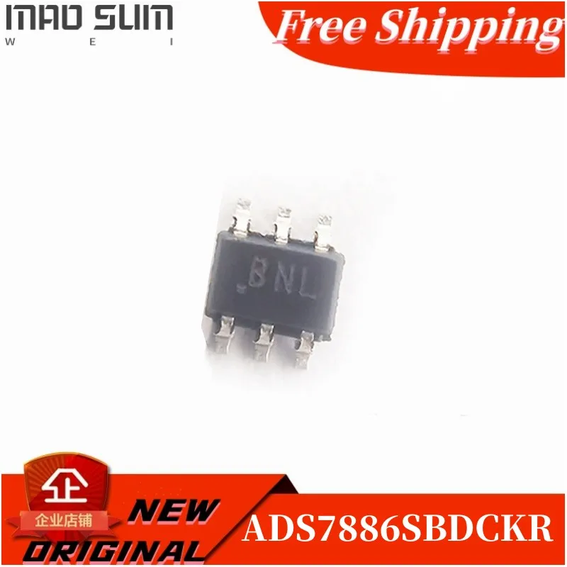 Free Shipping1~10pcs/lot NEW100% ADS7886SBDCKR Data converter ADS7886SBDCKT SC-70-6 ADCs - Analog to Digital Converters