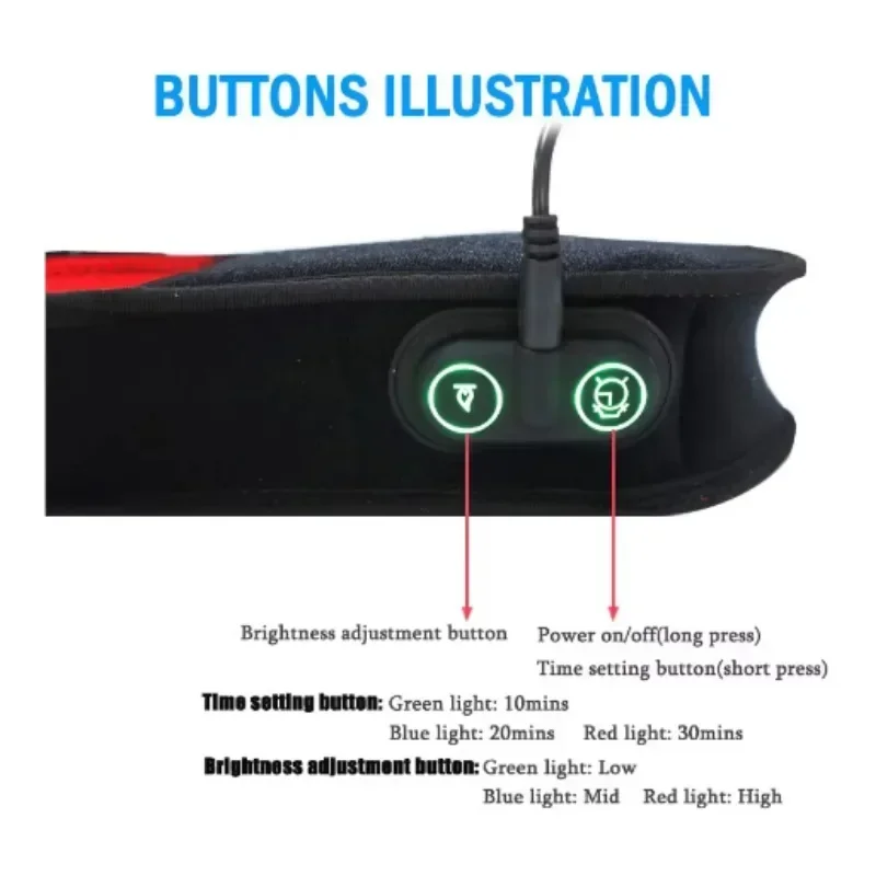 

New 660nm 850nm red infrared light therapy boots for foot feet toes instep ankle near infrared light therapy device