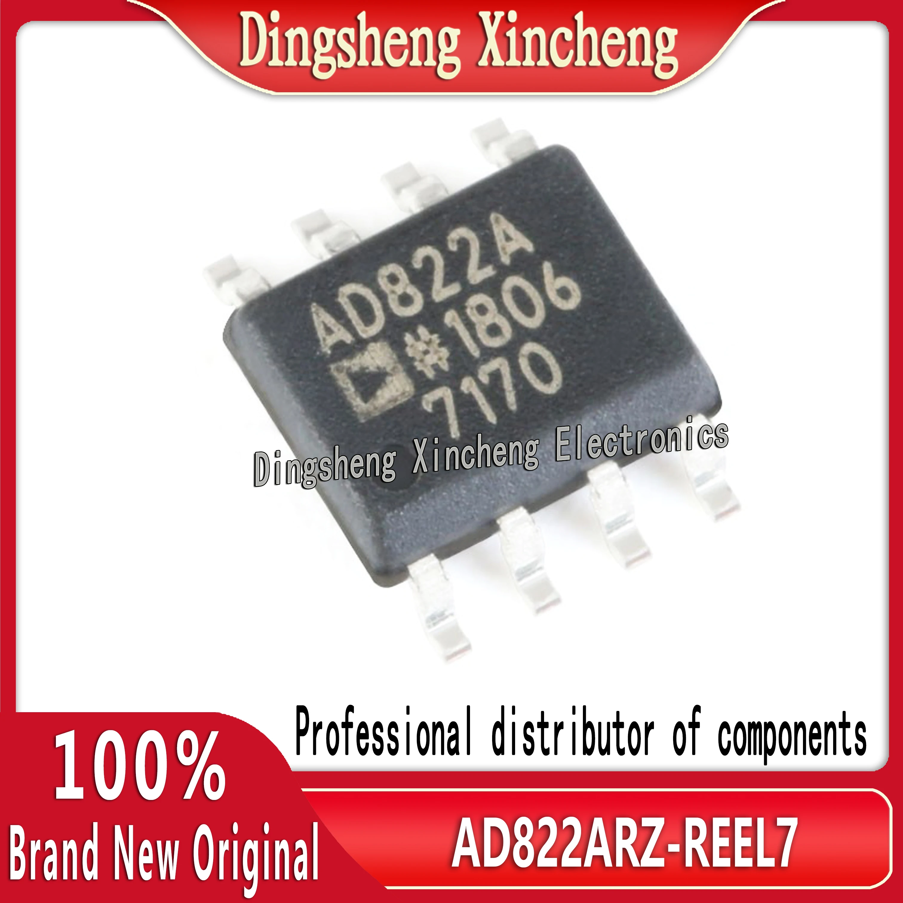 New original AD822ARZ-REEL7 SOIC-8 single power rail to rail FET input operational amplifier