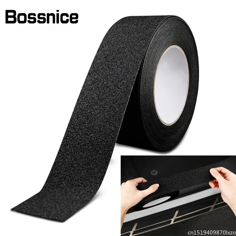 Bossnice 5D Non-Slip Nano Glue Car Sticker PEVA Rubber Non-Slip Tape Stickers For Step Wear Toilet Bathroom Floor Wear Strip