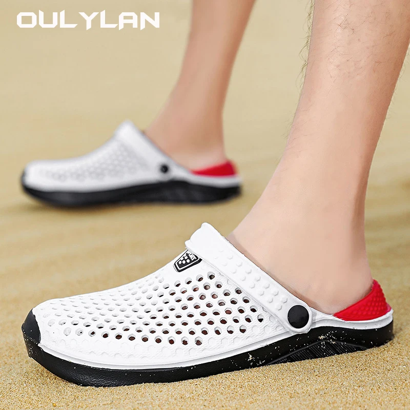 Summer Breathable Thick Sole Slipper Fashion Unisex Beach Sandals Water Hiking Anti-Slip Sandals Flip Flops for Women Men