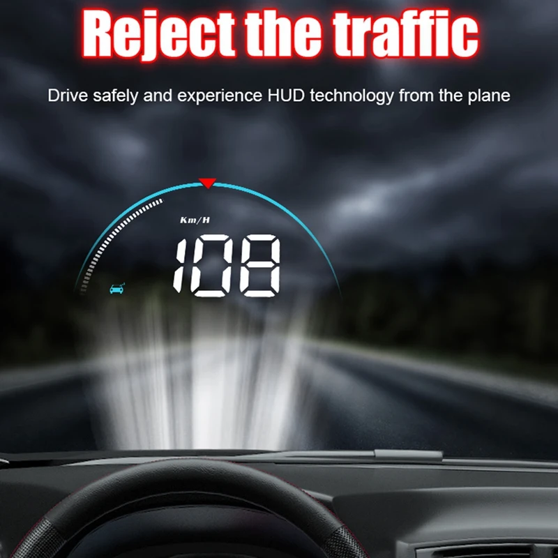 M8 HUD Head-Up Display OBD Car Display Speedometer Universal Durable Easy To Use