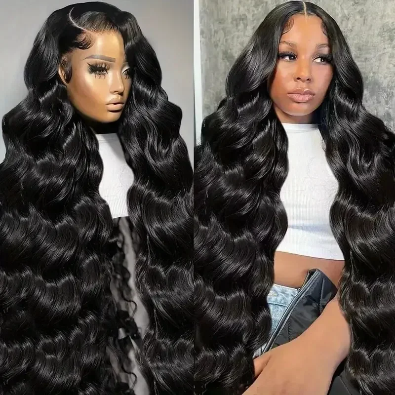 30 36 Inch Body Wave Lace Front Human Hair Wig 250 Density Brazilian Remy 13x6 Transparent Hd Lace Frontal Wigs For Women