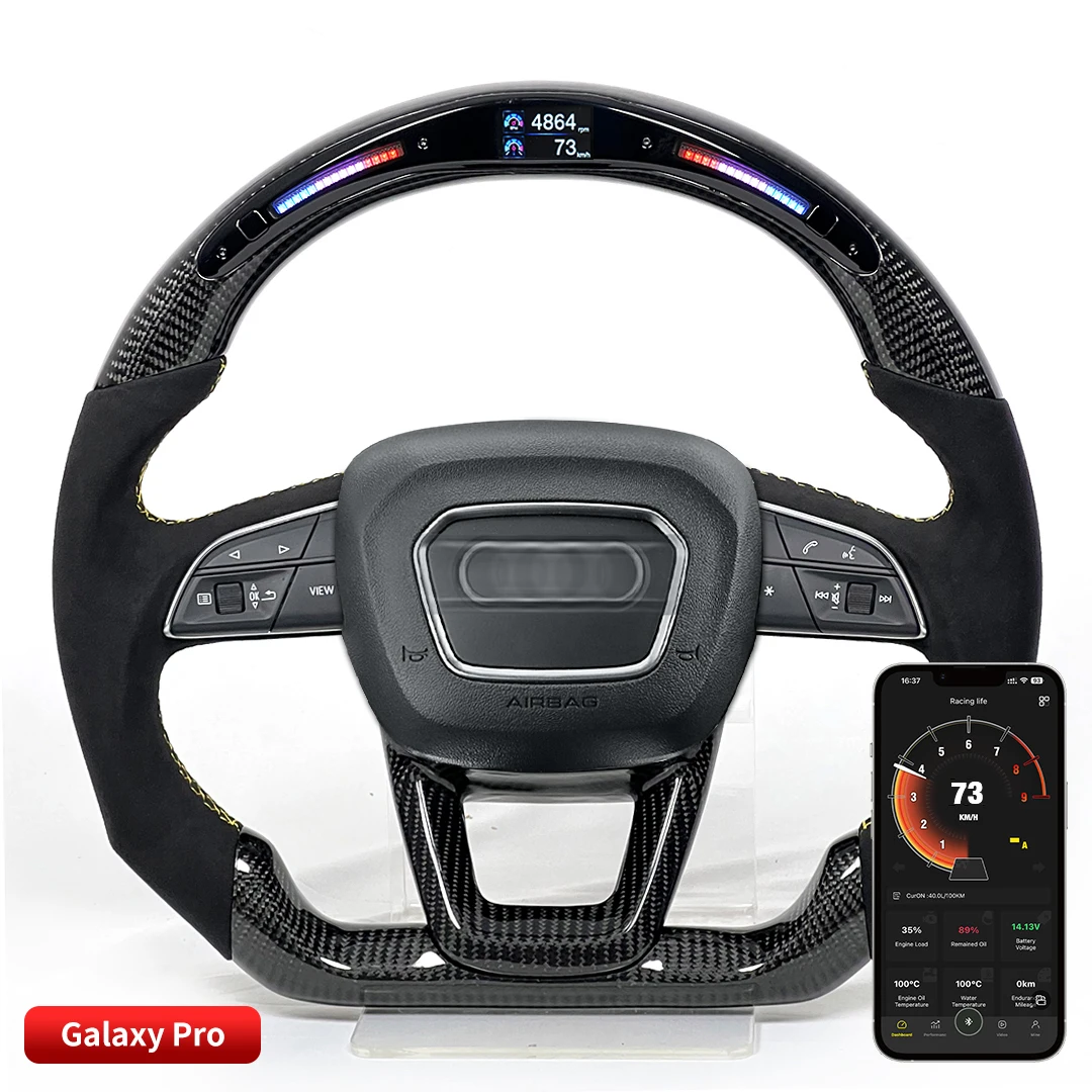 TDD Carbon Fiber customized smart Galaxy pro LED Steering Wheel for Audi Q3 Q5