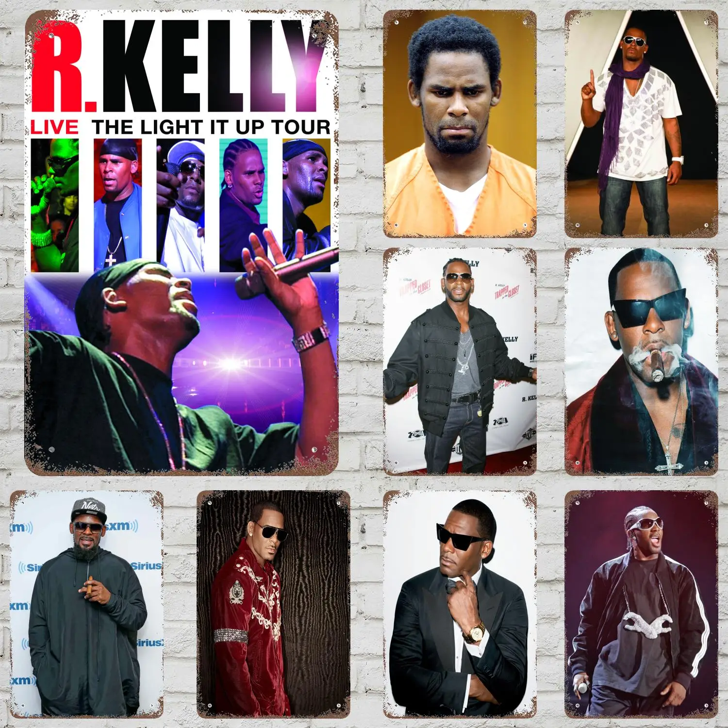 R. Kelly Decor Vintage Metal Signs Tin Signs Capitão Poster Decoração para Bar Pub Club Man Cave Decoração de Parede