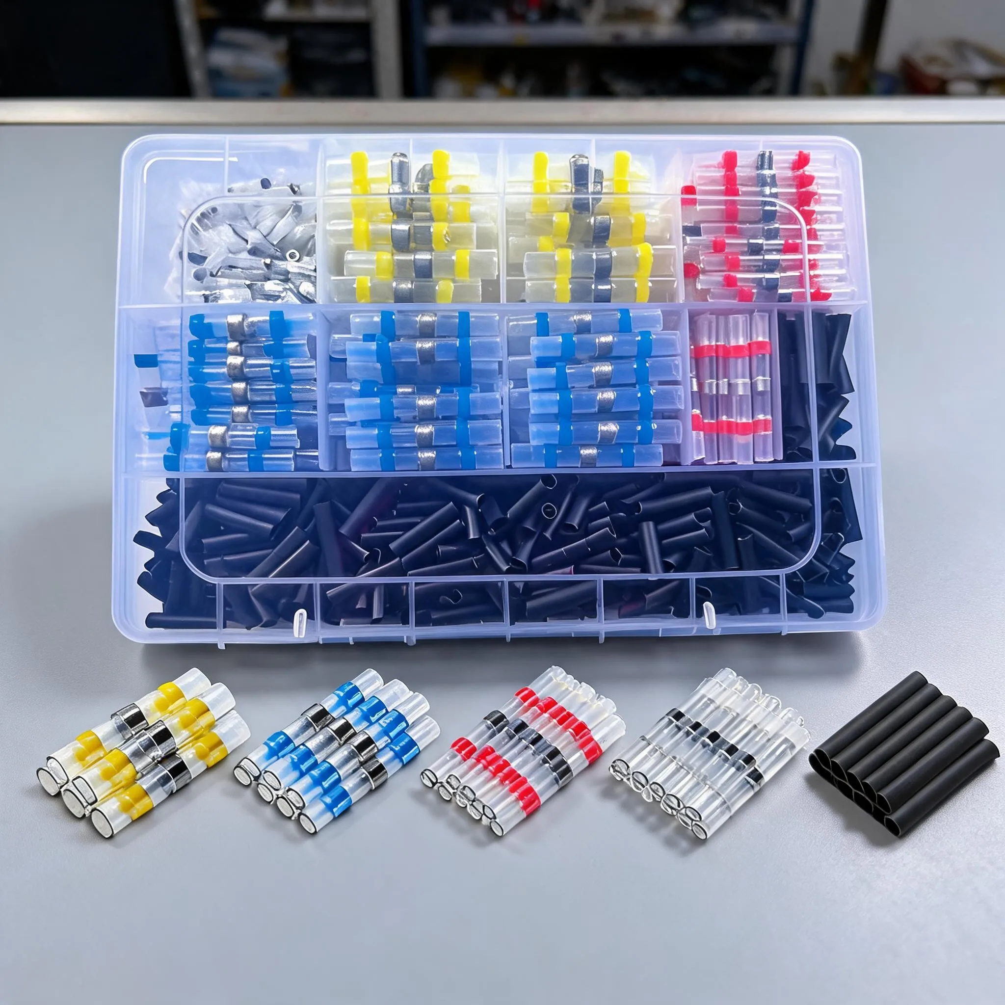 1000Pcs Waterproof Heat Shrink Solder Seals Connectors Wire Terminal Kit For Automotive Marine Electrical Wiring