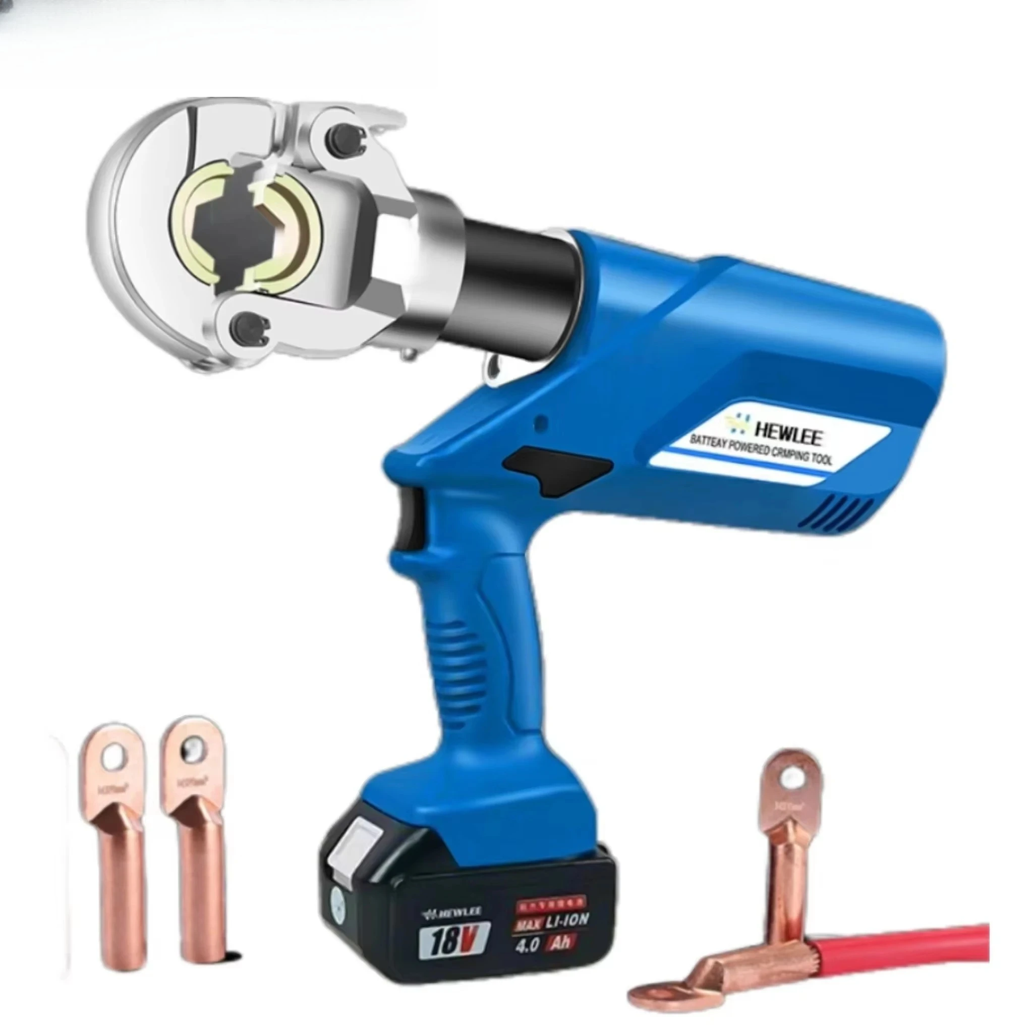 HEWLEE HL-300 Alicates de prensado hidráulicos rápidos de liberación de fuerza automática para engarzar terminales de cable de cobre, aluminio y C/H