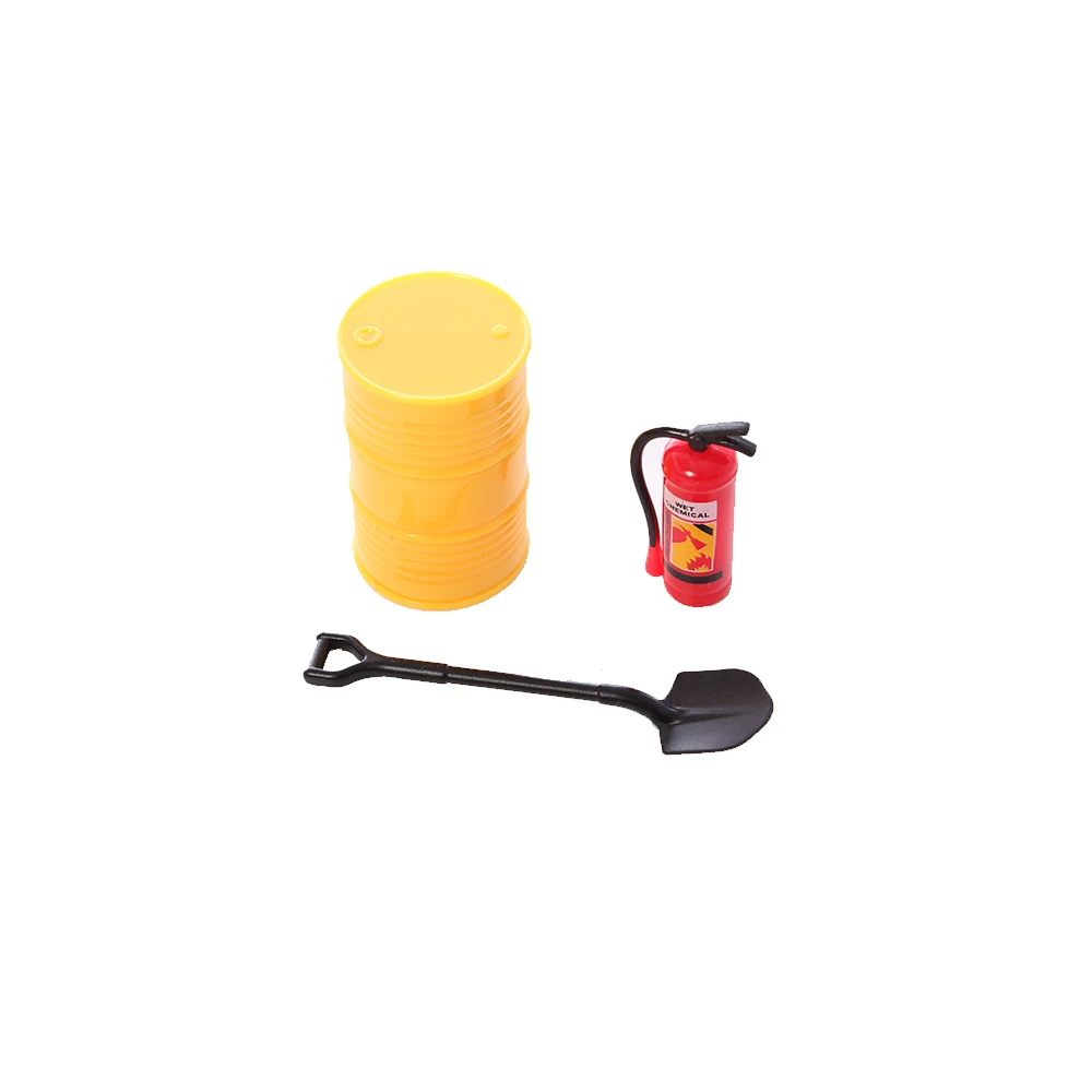 RC Crawler Accessory Set 1/18 1/24 1/30 Scale Storage Box Oil Drum Toolbox Shovel Realistic Decor Parts for SCX24 RC Car Model view 3