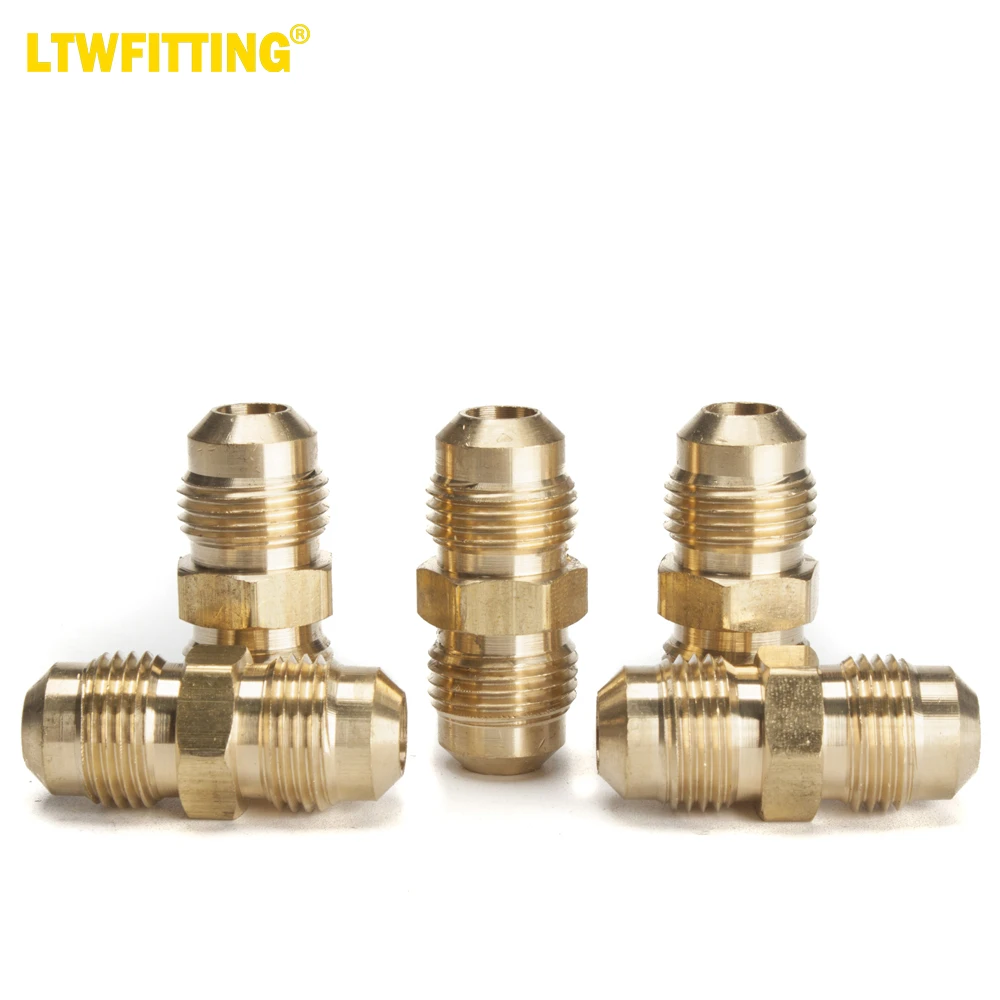 

LTWFITTING Brass 3/8" OD Flare Union,Brass Flare Tube Fitting(Pack of 5)