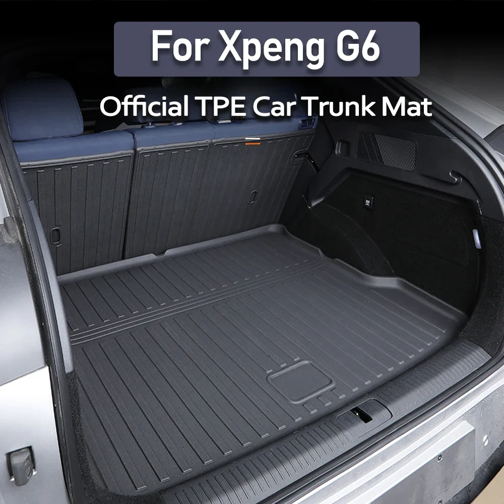 For Xpeng G6 2023 2024 Xiaopeng G6 TPE Car Trunk Mat Waterproof Dirt Proof Wear-resistant Trunk Pad Xpeng G6 Modification