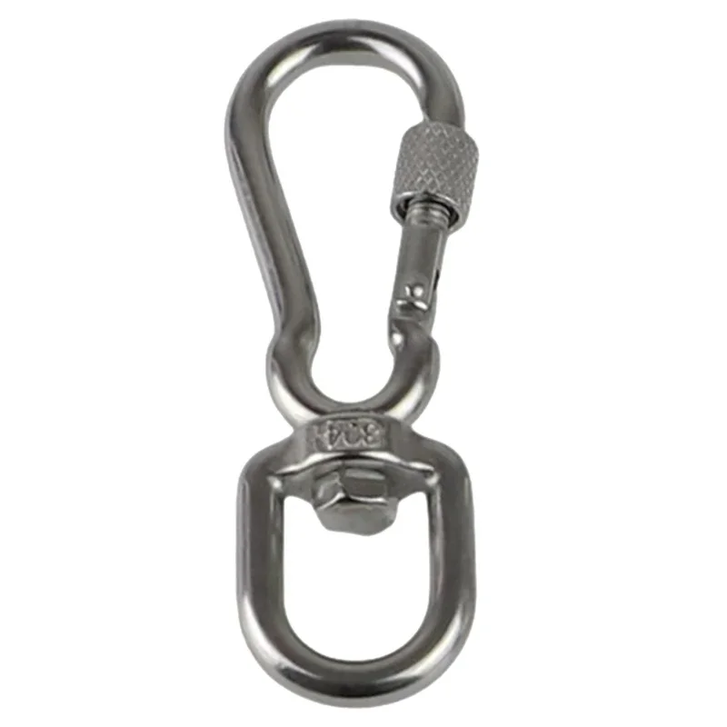 270C Spring Clasp Hook for Pet Lanyard Carabiner 360 Degree Swivels Eye Carabiner Handbag Straps Accessory