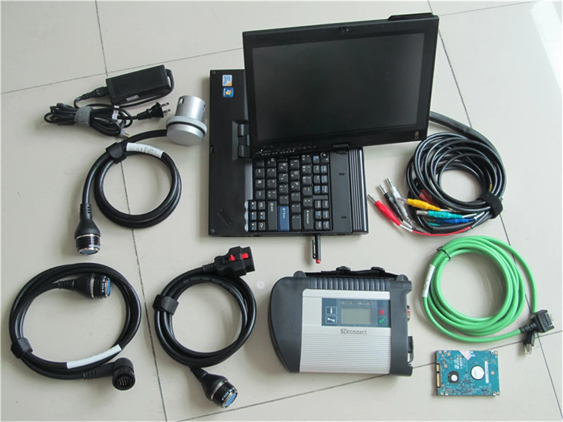DOIP c4 obd2 scanner MB Star C4 multiplexer sd connect xentry HHT WIN Software HDD wifi mb star diagnostic tool+ X220 Laptop
