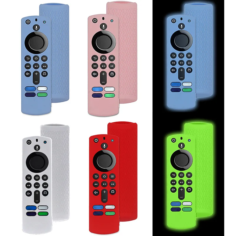 Silicone Luminous Remote Cover For Amazon Fire TV Stick 4K MAX 3rd Gen 2021 HD Alexa Voice Remote 3rd Gen L5B83G Soft Shock