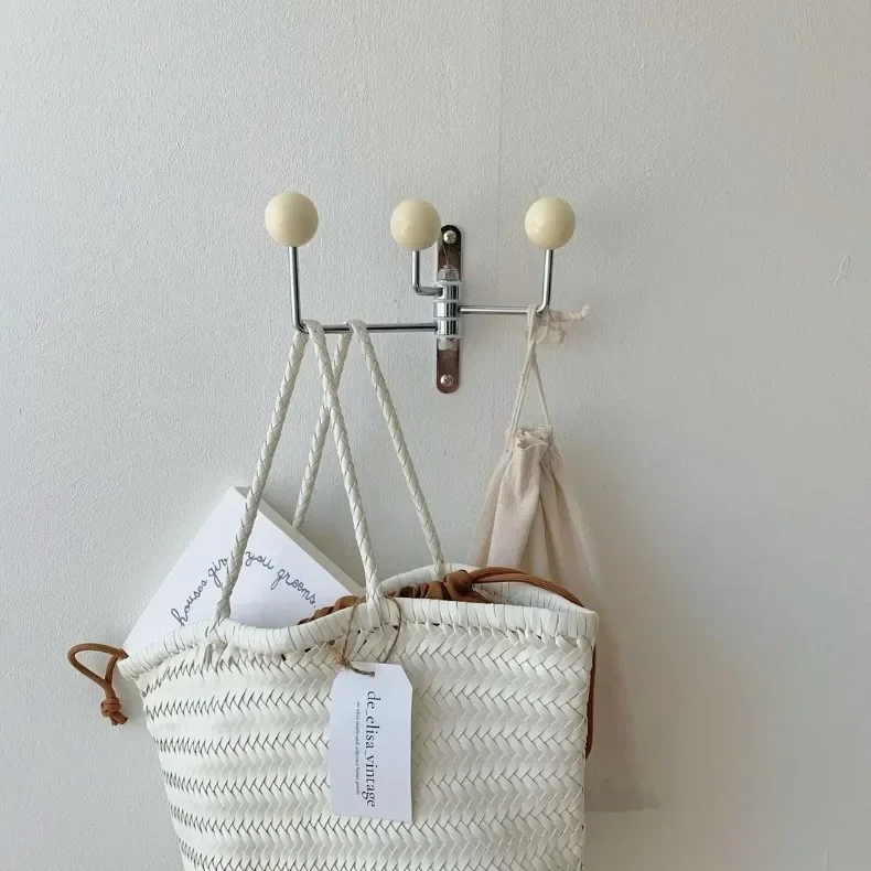 Multifunctional Hanger Hooks Retro Decorative Clothes Organizer Iron Wall Coat Racks Space Saving Living Room Furniture