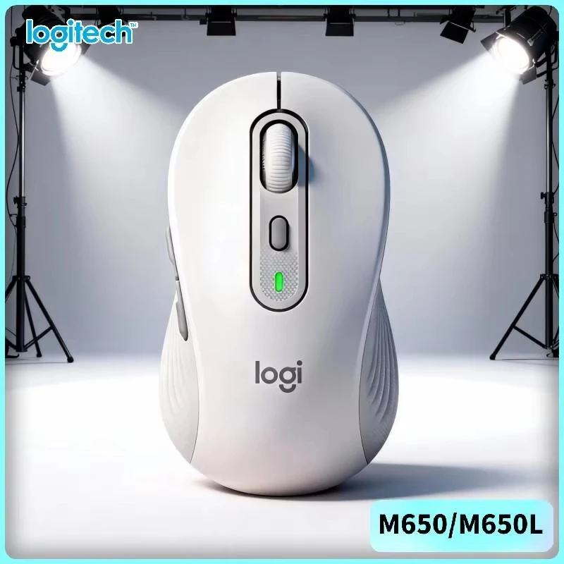 

Беспроводная мышь Logitech M650 с эргономичным дизайном, резиновыми боковыми накладками, точным сенсором, Bluetooth и USB для ноутбуков, ПК, Mac, iPad