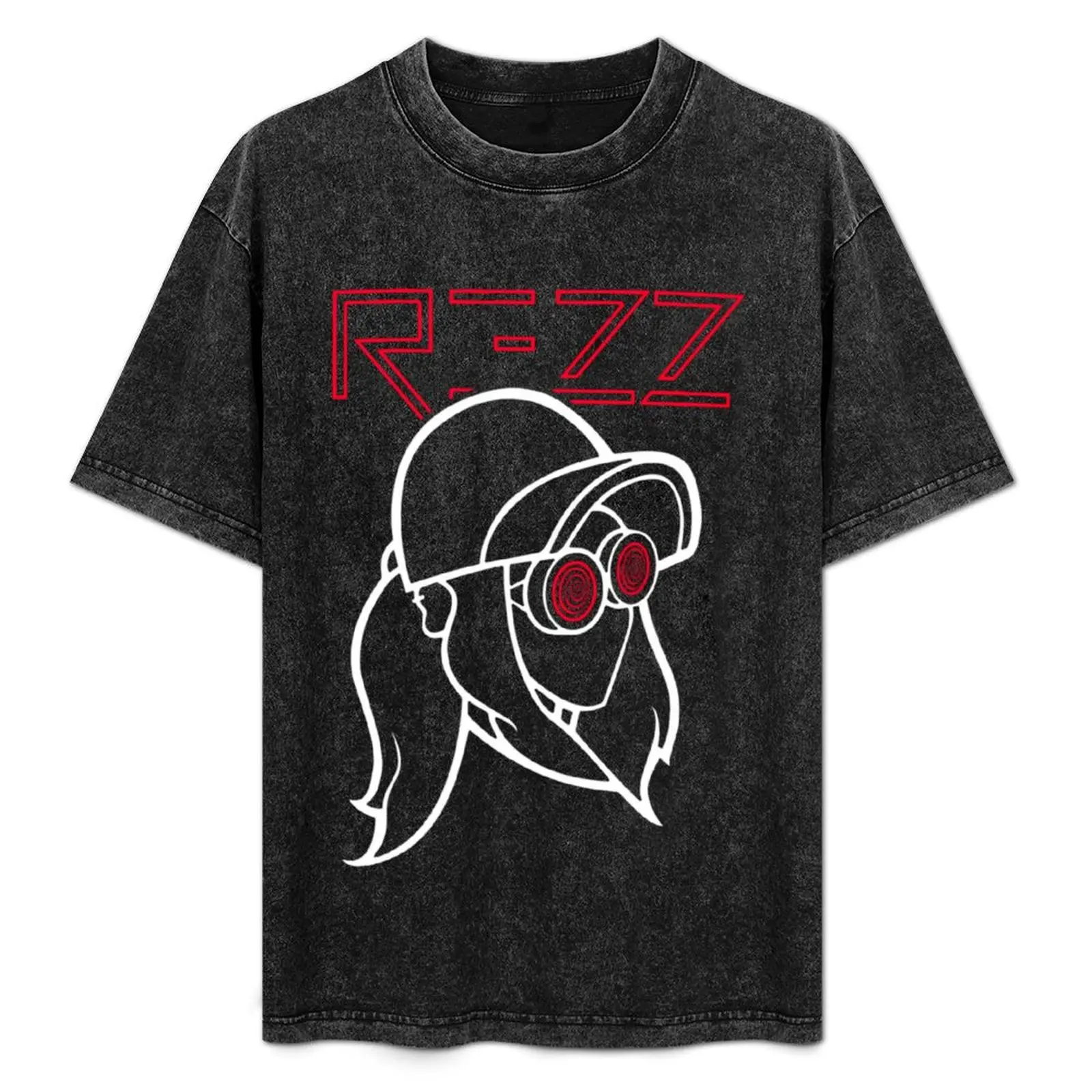 

Rezz Tri Blend Essential футболка, хлопковые мужские футболки, корейская модная мужская одежда, синяя архівная одежда для мужчин