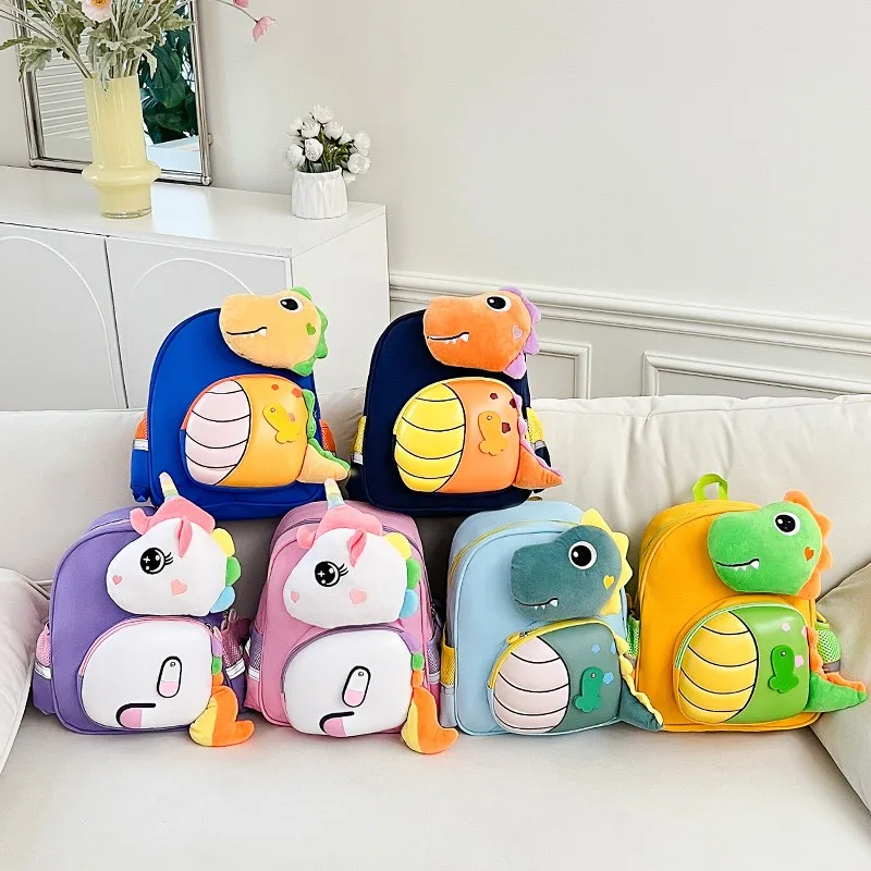 Cartoon Dinosaur Kindergarten Children Schoolbag 3-6 Years Old Boys And Girls Rabbit Baby Large Capacity Waterproof Backpack