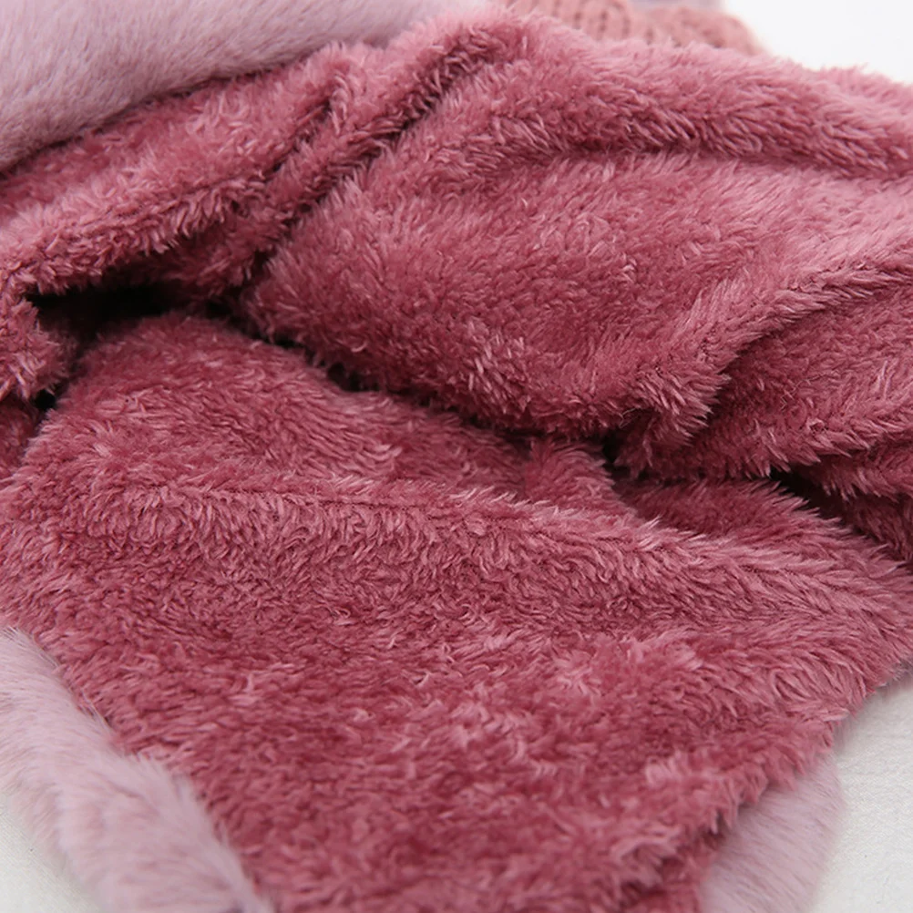 Knitted Earmuff Hat with String Autumn Winter Warm Headwear Pom Pom Earflap Cap for Adults Knitted Hat with Earflap