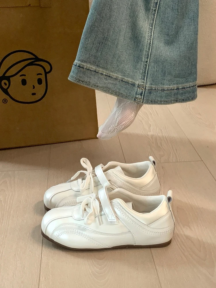 silver-flat-bottom-ballet-dequn-shoes-women's-casual-sports-shoes-round-toe-supportive-rubber-outsole-ultra-fine-fiber-lined
