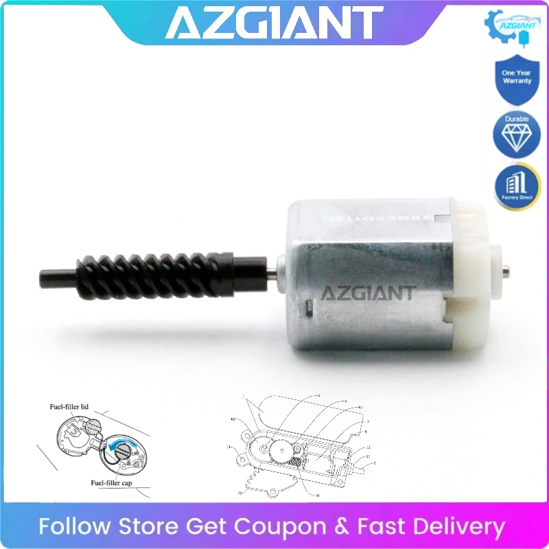 

AZGIANT Car Fuel Lid Lock Assembly Inner Motor for 2019-2023 Lexus ES350 ES300h Toyota Crown DC 12V High Quality 77030-33080