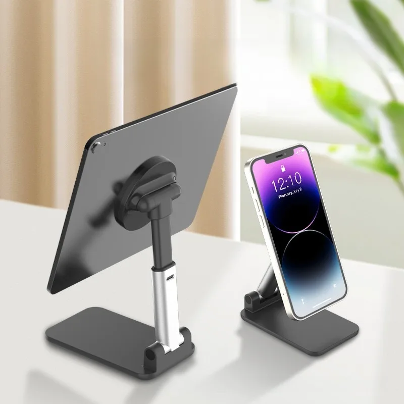 Soporte magnético Flexible ajustable para teléfono, soporte de escritorio portátil plegable para todos los teléfonos inteligentes con accesorios de Clip apretado