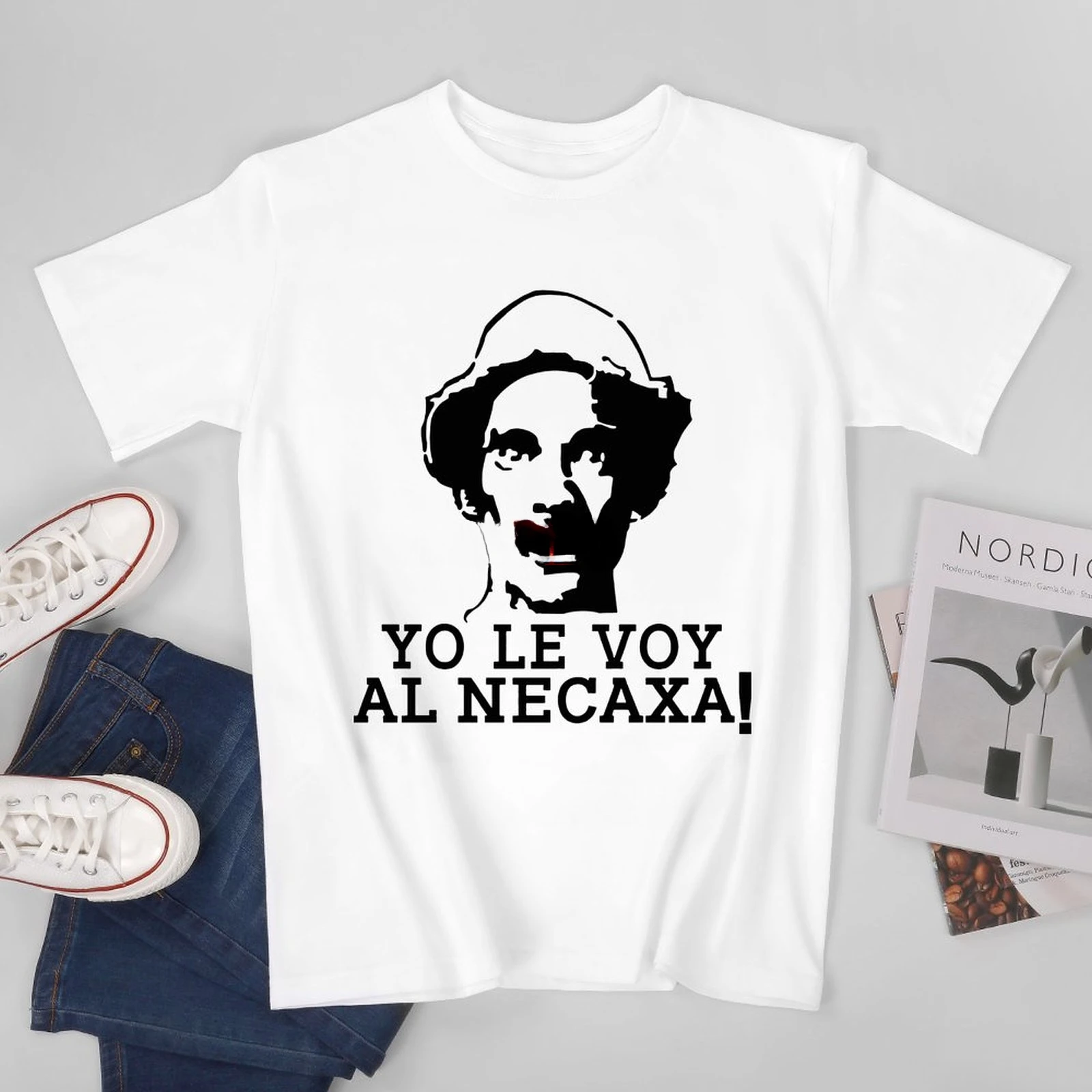 Camiseta Futbols Soccers Hidrorayos YO LE VOY AL Necaxa Funny T-Shirts Tees Short Casual Necaxa Rayos Mexico Don Ramon T Shirt