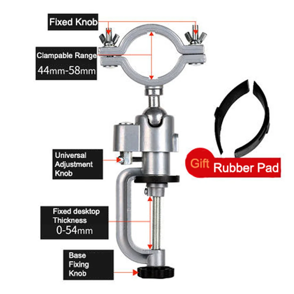 Multifunctional Table Vise Bench Clamp Bracket 360° Clamp Table Electric Grinder Holder Drill Dremel Fixed Shelf Rotary Tool