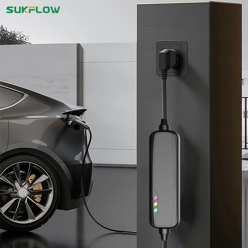 Sukflow Tesla 32A 7kw Caricabatteria per auto portatile Caricatore per veicoli elettrici New Energy per modelli Tesla 3 x y s Ricarica