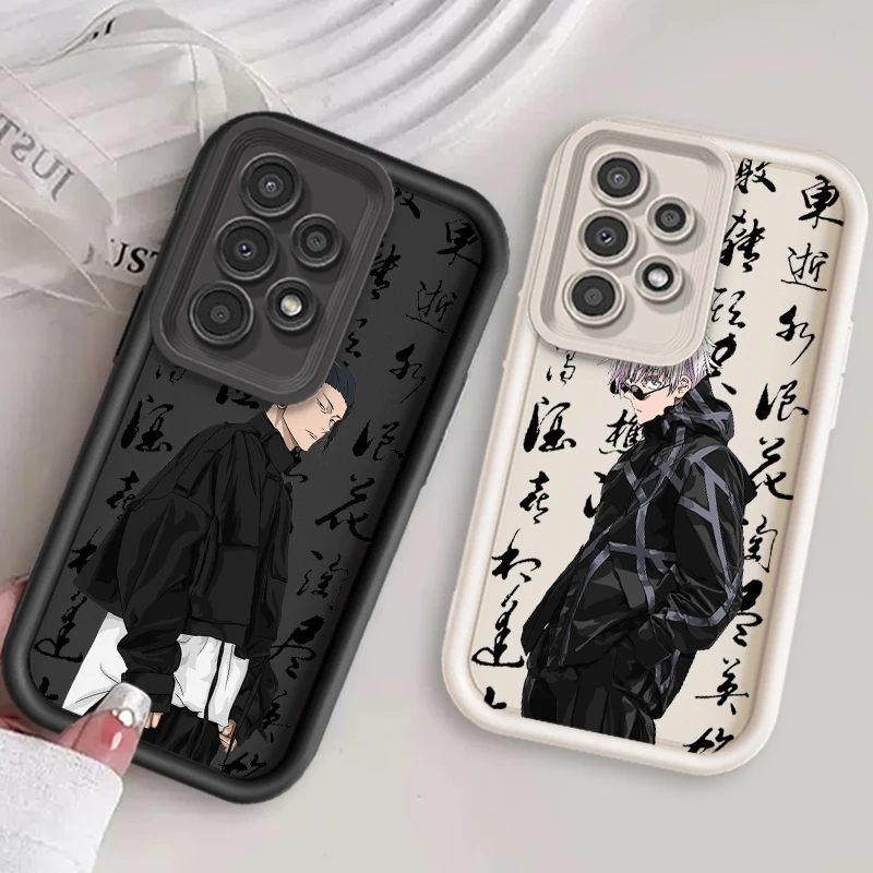 Anime J-Jujutsu K-Kaisen Cool For Samsung A73 A71 A54 A53 A52 A51 A33 A32 A21S A14 A13 A12 A25 A04 A05 5G Eye Ladder Funda