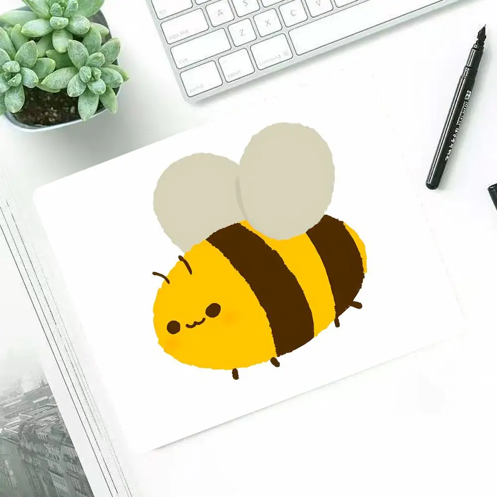 

Cartoon Bee Mouse Pad Mouse Pad For Small Size Gaming Mouse Pad Gamer Company Keyboard Mouse Mats Carpet Computer Desk Mats