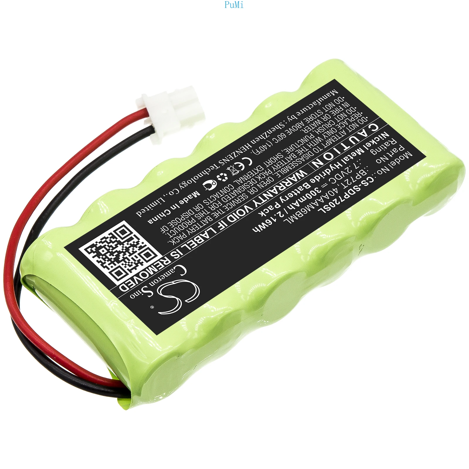 Batteria per collare per cani Cameron Sino 300mAh 40AAAM6BML BP72T GPRHC043M018 per trasmettitore lanciatore di uccelli Dogtra Deluxe 7.20V