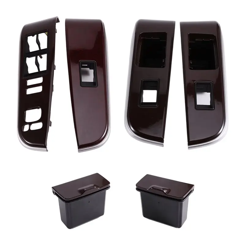 ABTD-Car Window Control Switch Cover 74232-06490-E0 74231-06470-E0 Window Glass Lifter Panel For Toyota Camry 2012-2017