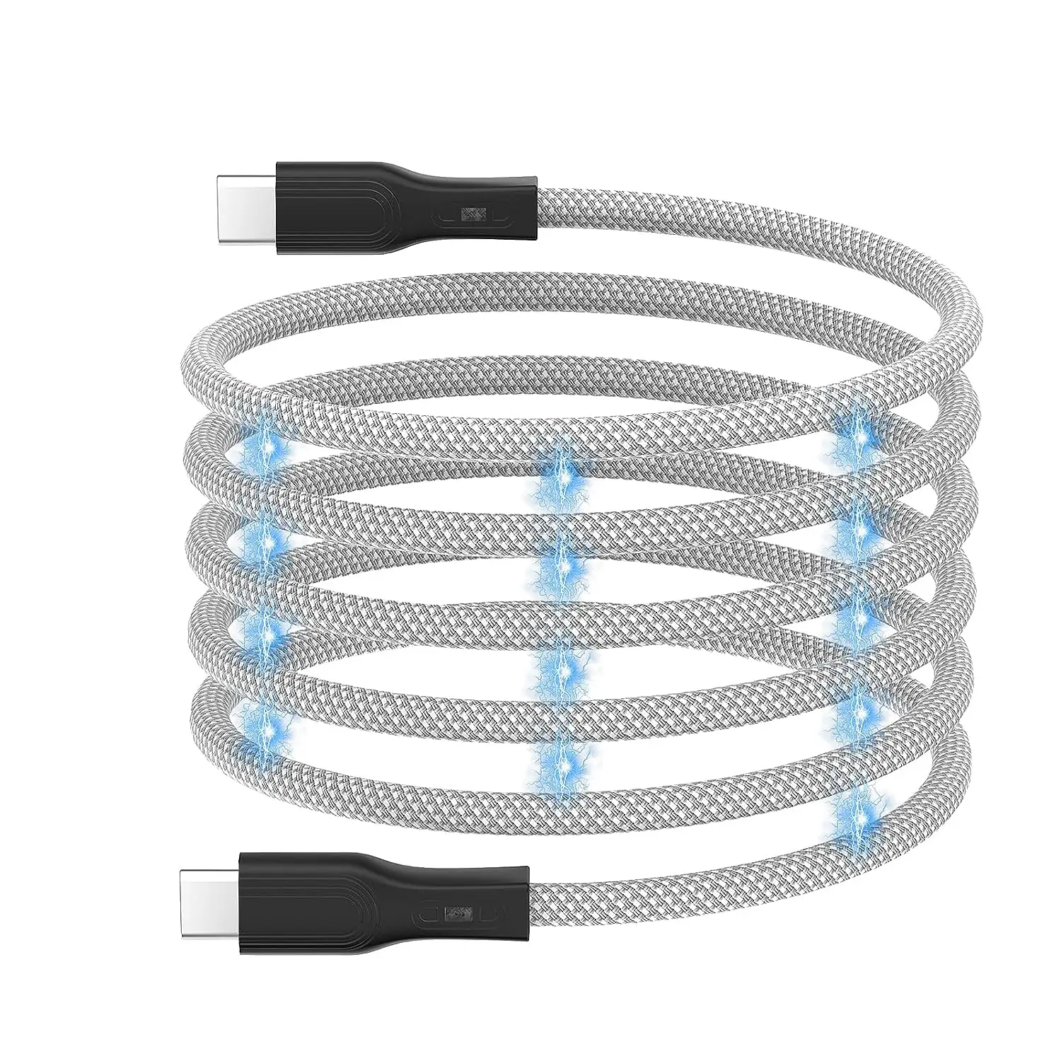 Magnetic Charging Cable,USB C to C Cable 60W(3A), Type C Charger Fast Charging Cord for iPhone 15/iPad  MacBook Samsung Galaxy