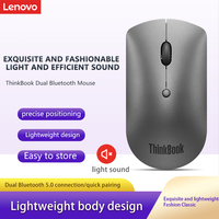 Mouse Lenovo Thinkbook Mouse 4Y50X88824 Dual Bluetooth 5.0 Mouse High-End Office Mouse Iron Gray