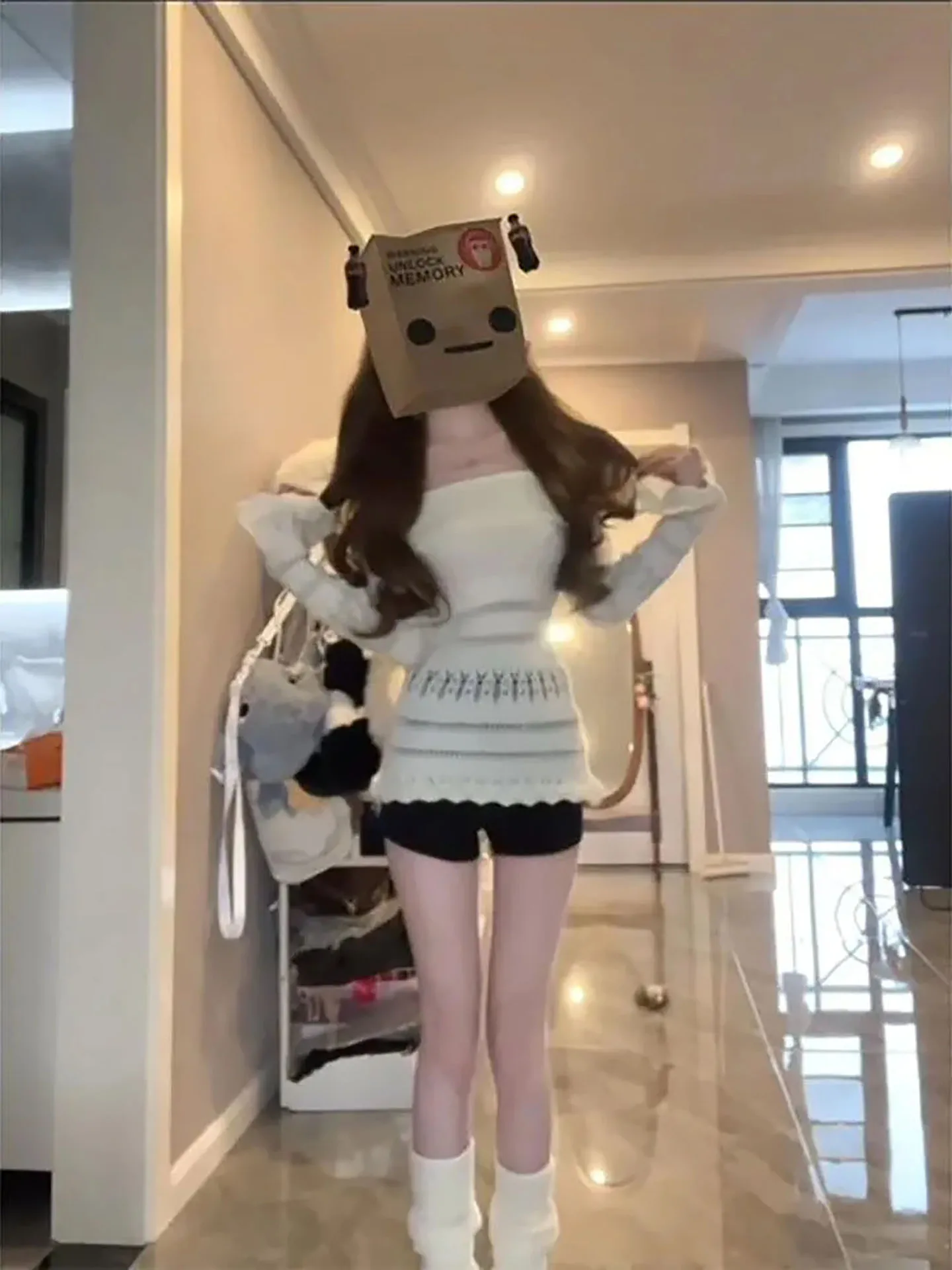 

Spring New Sle Knitted Hollow out oulder Girls Top Gentle Sle Slim Fit Long Sve High Collar Warm Breathable Base irt