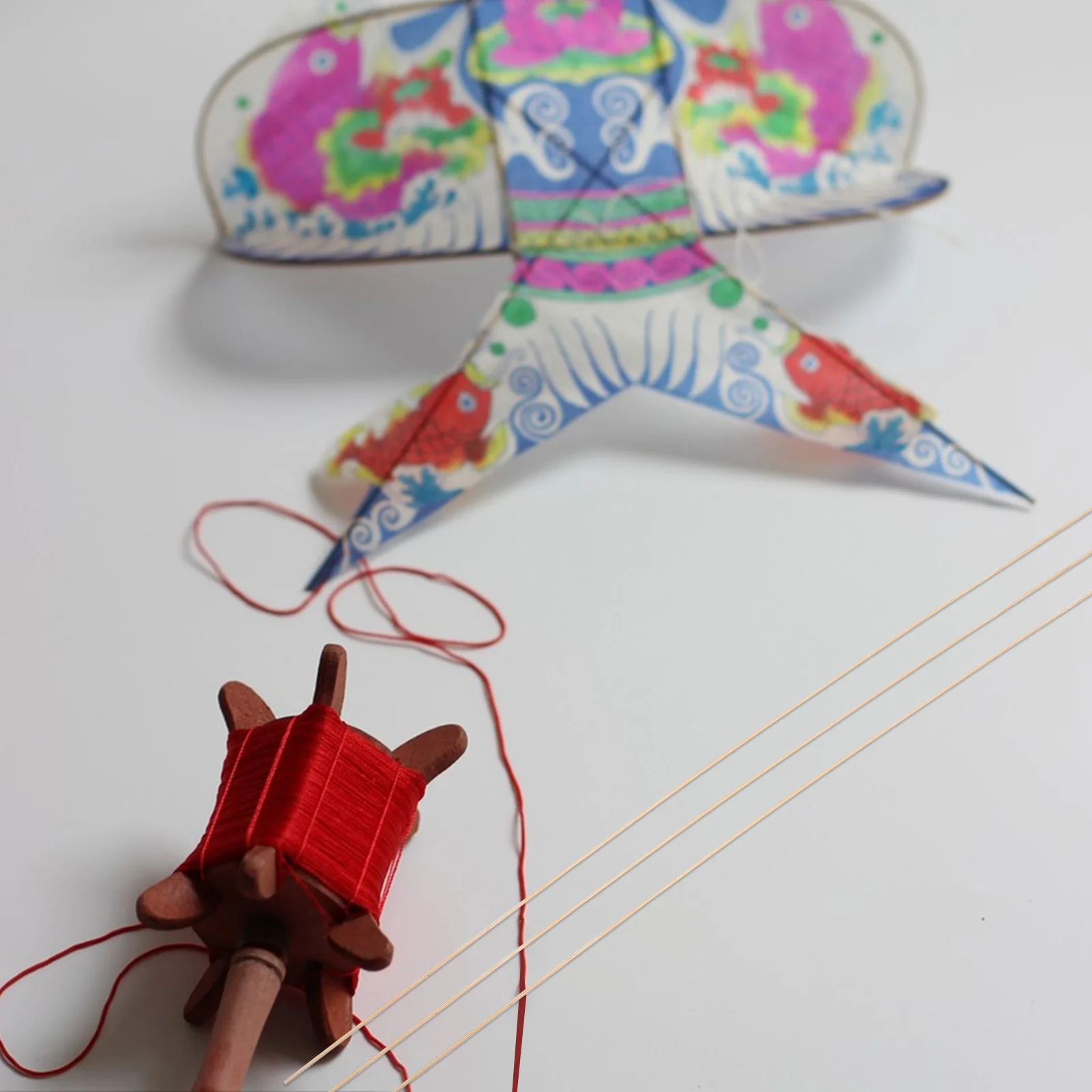 Kit de materiales para cometas de bambú, palos de soporte ligeros y flexibles, suministros para manualidades de estabilidad, diversión al aire libre, 20 piezas