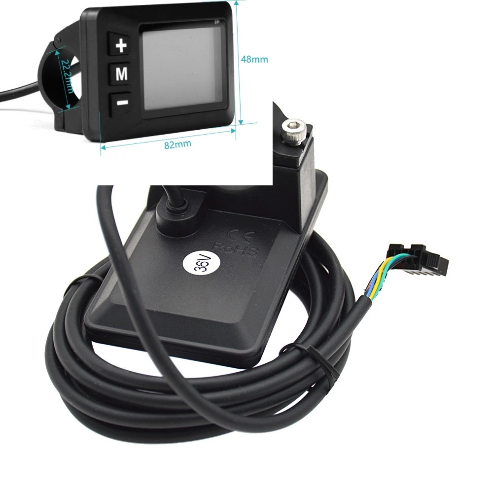 Intelligent LCD meter electric bicycle scooter LCDG51 speed control display five-core wiring modification accessories