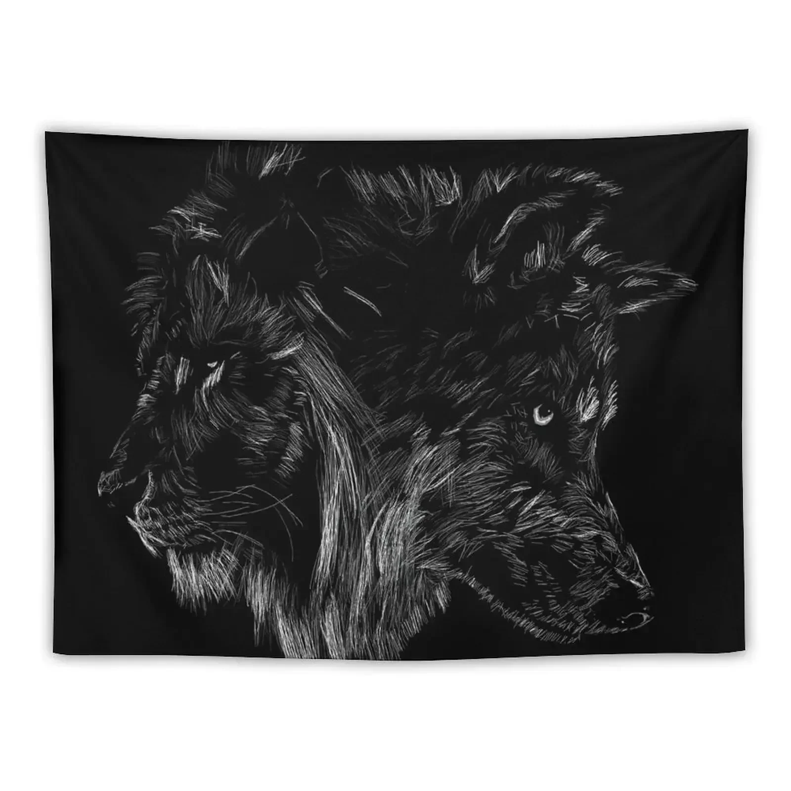 

The Wolf is King Tapestry For Bedroom Wall Decoration Room Decorations Aesthetic Tapestry
