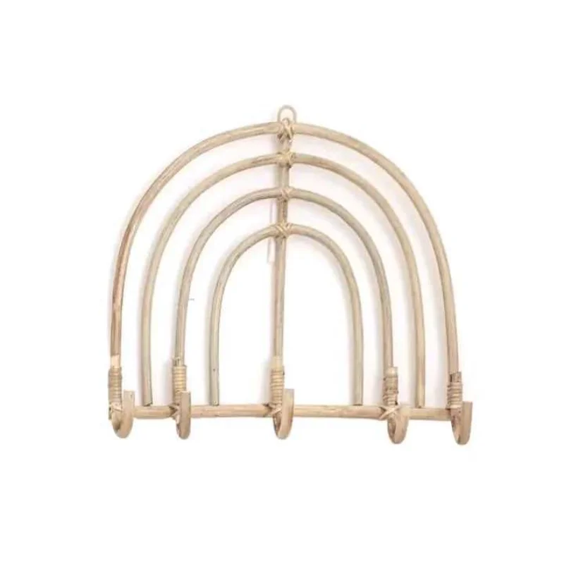 Children's room wall pendant rainbow rattan coat rack B & B children's clothing store ornament hook