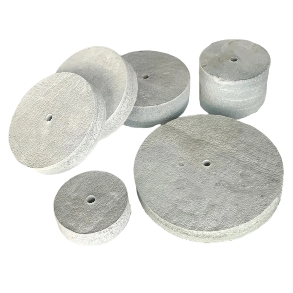 Cowhide Wheel Jade Mirror Polishing Material Wear-resistant Fine Polishing Tool With 6mm  Rod